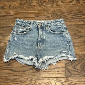 Le Jean High Rise Adele Distressed Denim Women Shorts